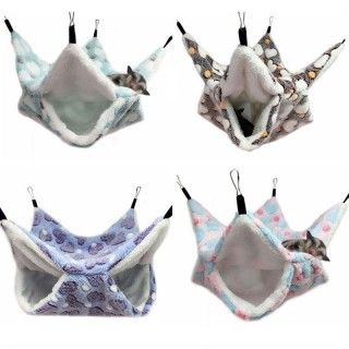 2 Größen für Frettchen, Ratten, Eichhörnchen, Hamster, Hängematte, Nest, Bett, Haus, Spielzeug, Hängekäfig, Haustierkäfig, Hä