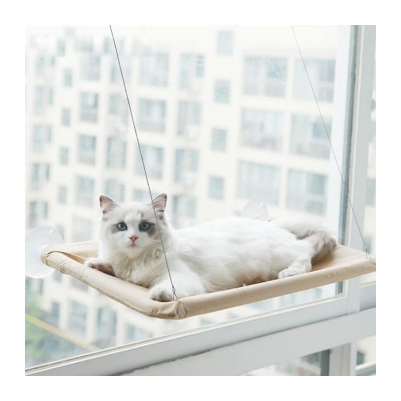 Hamac de Fenêtre Chat, Chaiselongue de Fenêtre pour Chat, Chat de Rebord de Fenêtre Transparent, maximale Ladekapazität 20 kg