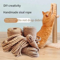 20M 50M DIY Katzenkratzbaum Natürliches Sisalseil Katzenkratzbaumseil Für Katzen Krallenschärfe Katzenkratzbaum Kätzchenspiel