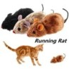 1Pc Lustige Lebensechte Plüsch Maus Laufende Ratte Spielzeug für Katzen Hunde Schwanz Maus Haustiere Kinder Zufällige Farbe