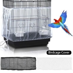 Vogelkäfig-Abdeckung, Nylonnetz, verstellbar, Vogelkäfig-Samenfänger, universeller Vogelkäfig-Netz, Samen-Federfänger, Vogelk