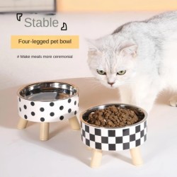 Erhöhter Futternapf für Katzen, Erstickungsschutz, erhöhter Futter- und Wassernapf für Katzen mit Ständer, Futter- und Trinkz