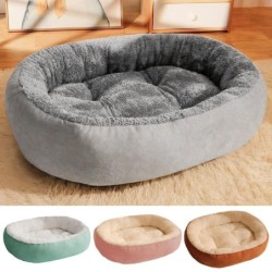 Bett für Katzen, Plüsch-Hundematte, Betten, rutschfest, für den Winter, warm, kleine Hundehütte, Schlafmatte, Vier Jahreszeit