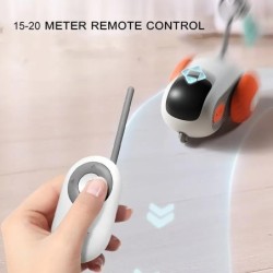 Smartes Katzenspielzeug mit Fernbedienung, Fernbedienung, interaktives Katzenautospielzeug, USB-Aufladung, automatischer, sel