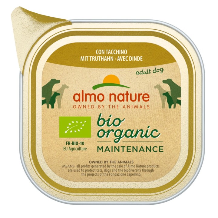 Almo Nature BioOrganic Maintenance 12 x 100 g - mit Bio Truthahn