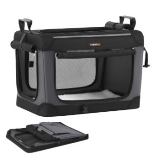 FEANDREA Hundebox faltbar, Hundetasche, Oxford-Gewebe S/M 60 cm, 42 cm, 42 cm