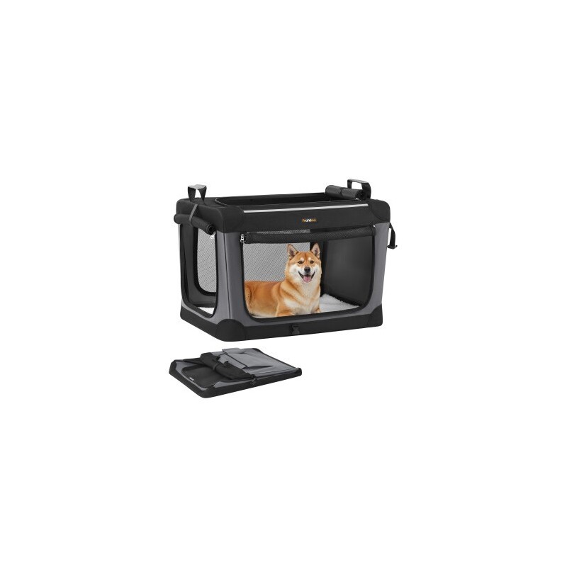 FEANDREA Hundebox faltbar, Hundetasche, Oxford-Gewebe S/M 76,2 cm, 53,4 cm, 53,4 cm