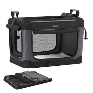 FEANDREA Hundebox faltbar, Hundetasche, Oxford-Gewebe S/M 60 cm, 42 cm, 42 cm