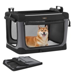 FEANDREA Hundebox faltbar, Hundetasche, Oxford-Gewebe S/M 76,2 cm, 53,4 cm, 53,4 cm