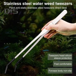 Fütterungszange aus Edelstahl für Reptilien mit Gummispitze, lang, gerade, gebogen, Pinzette, Bartagamen, Schlangen, Tank-Zub