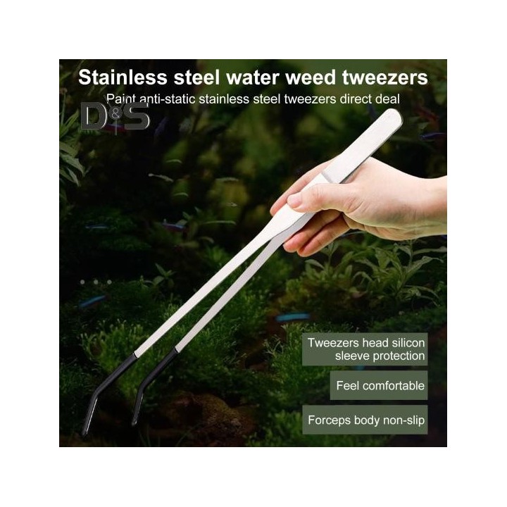 Fütterungszange aus Edelstahl für Reptilien mit Gummispitze, lang, gerade, gebogen, Pinzette, Bartagamen, Schlangen, Tank-Zub