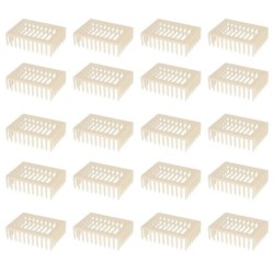 20Pcs Kunststoff Quadratische Form Königin Aufzucht Box Bee Käfig Imker Werkzeug Bienenzucht Ausrüstung