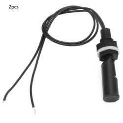 2Pcs PP Tank Wasser Level Sensor Control Horizontale Flüssigkeit Montieren Float Schalter(D Typ)
