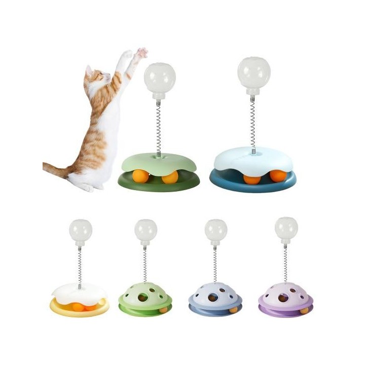 Interaktiver Leckerli-Spender für Katzen, Spielzeug, auslaufender Futterball, Futterspender für Haustiere, Spielzeug, Puzzle,