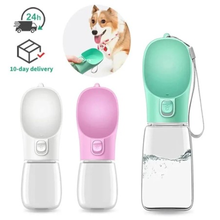 Tragbare Hund Wasser Flasche Für Kleine Große Hunde Schüssel Outdoor Walking Welpen Haustier Reise Wasser Flasche Katze Trink