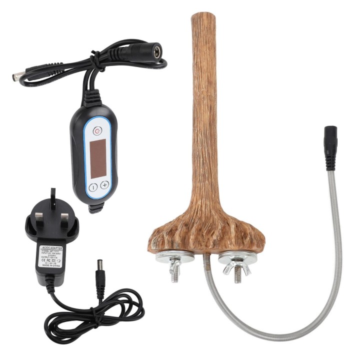 Vogelkäfig Beheizte Sitzstangen Schnelle Heizung Intelligente Temperaturregelung Harz Papagei Thermal Stand