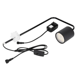 Aquarium Fisch Tank wasserdichte LED Licht Lampe Downlight mit Clip 12 W  (schwarz) schwarz