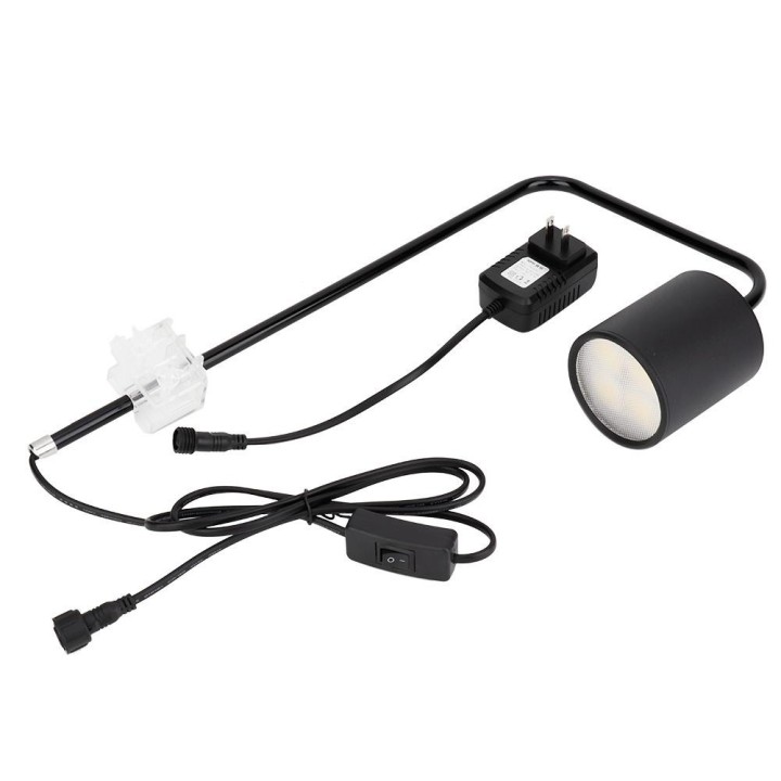 Aquarium Fisch Tank wasserdichte LED Licht Lampe Downlight mit Clip 12 W  (schwarz) schwarz