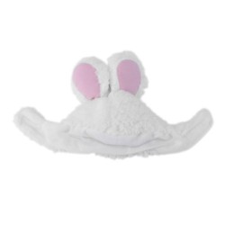 Kaninchenmütze mit Ohren für Katzenplüsch, süßes Kostüm, Hasenkopfbedeckung für kleine Tiere, Halloween
