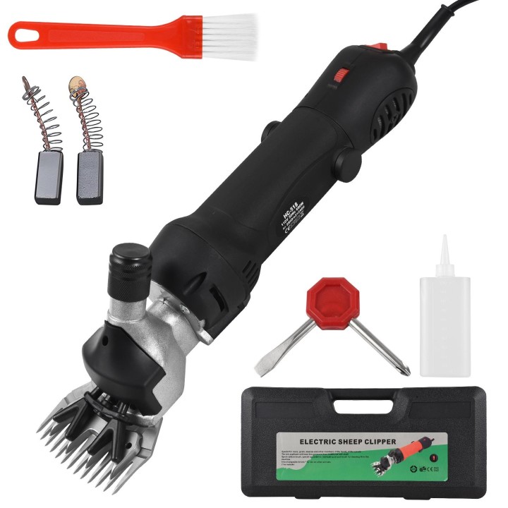 Schafschere Elektrische Clippers 690W Professionelle Bauernhof Vieh Schermaschine 6 Geschwindigkeit Druck EU plug schwarz