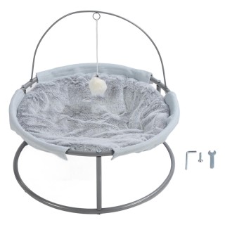 Erhöhte Katzenhängematte, faltbares, abnehmbares Katzenhängemattenbett, geräumiges Katzenschlafbett für vier Jahreszeiten