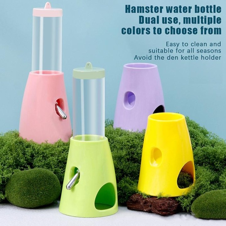 Kreativer Hamsterunterschlupf, Mehrzweck-Wasserkocherhalterung, Kugel-Wasserspenderbasis, empfindlicher Wasserflaschenhalter,