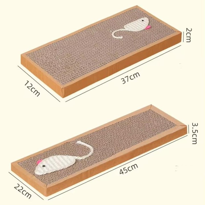 Kratzbrett für Katzen, Katzenkarton, Matte, Schaber, Schleifklauen, Spielzeug für Katzenkratzbrett, Katzenmöbelschutz, Katzen