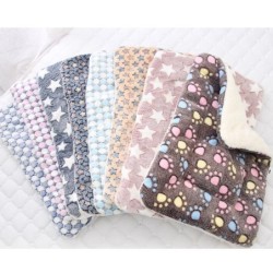 Hundebett Haustier Kissen Decke Weiche Fleece Katzenkissen Welpen Sofa Matte Pads Winter C