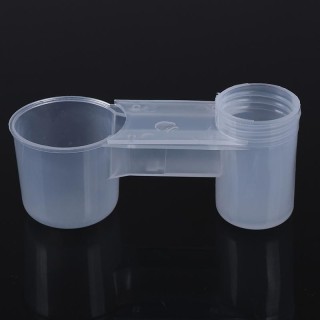Kunststoff Haustier Vogel Trinker Feeder Wasser Flasche Tasse Katze Huhn Taube onesize
