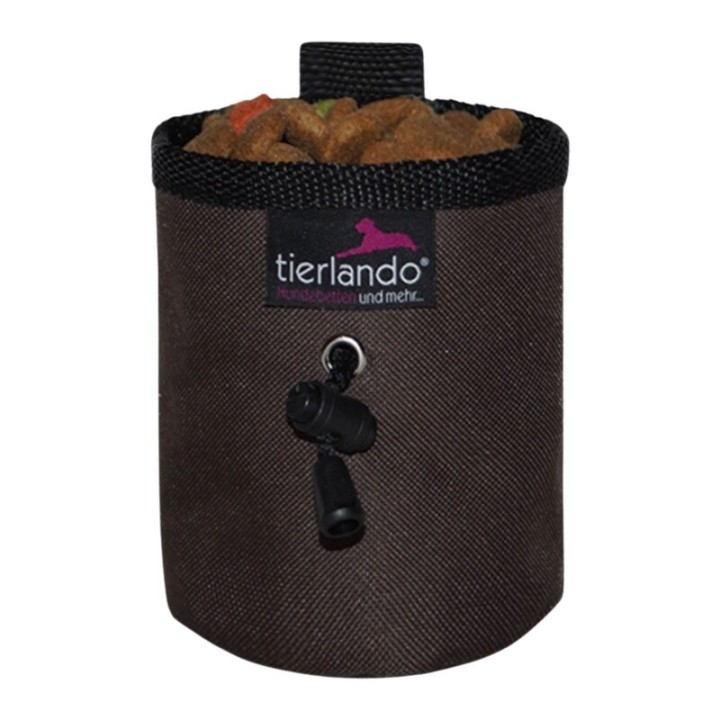 Tierlando LIO - doppellagiger Leckerlibeutel / Snackbeutel braun