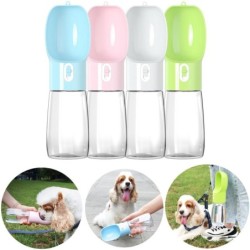 Hundewasserflasche, tragbarer Becher für kleine, mittelgroße und große Hunde, Katzen, Trinken im Freien, auslaufsicher, Golde