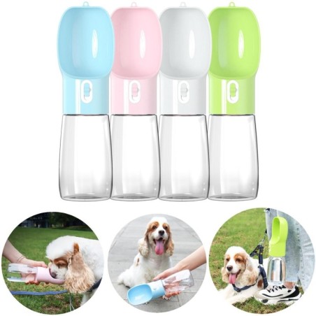 Hundewasserflasche, tragbarer Becher für kleine, mittelgroße und große Hunde, Katzen, Trinken im Freien, auslaufsicher, Golde