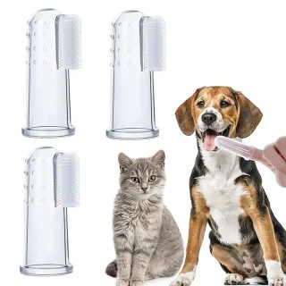 Hunde-Fingerzahnbürste, Hundezahnbürste, weiche Fingerzahnbürsten für Hunde, Zahnpflege, Haustier, Welpe, Katze, Zahnputzwerk