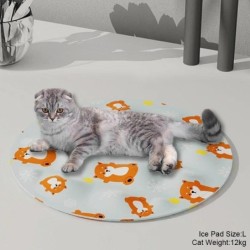 Sommer-Kühlmatte für Haustiere, atmungsaktive Eisdecke für Hunde und Katzen, Haustiere schlafen kaltes Bett, waschbare Eissei