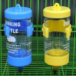 Kunststoff-Hamstertrinker, Wasserflaschenspender, Futterspender, Hängebrunnen blau