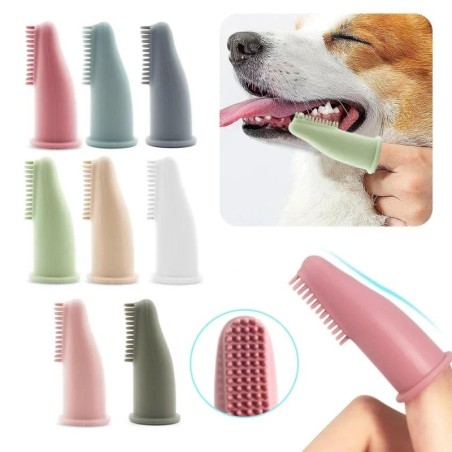 Ultraweiche Silikon-Zahnbürstenhülle für Hunde und Katzen, Zahnpflege, Reinigung der Fingerzahnbürste, Reinigungswerkzeug, Hu