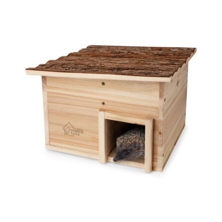 WILDLIFE HOME Igelhaus mit Rindendach