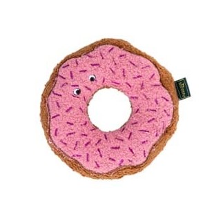 HUNTER Hunde-Spielzeug BELEM Donut braun-rosa, Länge: ca. 16 cm