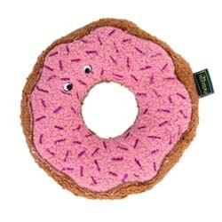 HUNTER Hunde-Spielzeug BELEM Donut braun-rosa, Länge: ca. 16 cm