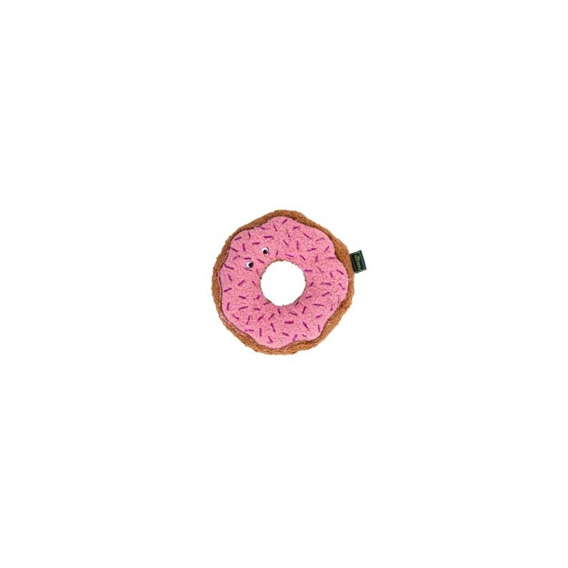 HUNTER Hunde-Spielzeug BELEM Donut braun-rosa, Länge: ca. 16 cm