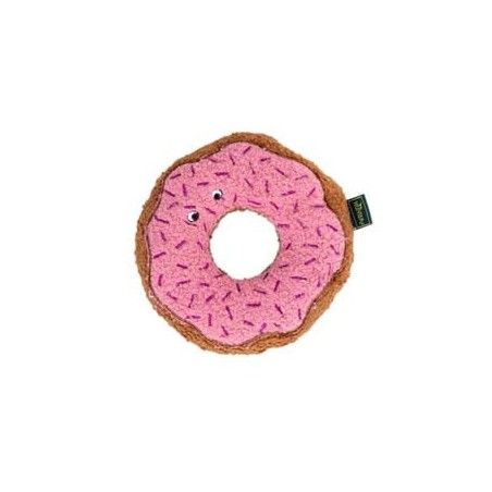 HUNTER Hunde-Spielzeug BELEM Donut braun-rosa, Länge: ca. 16 cm