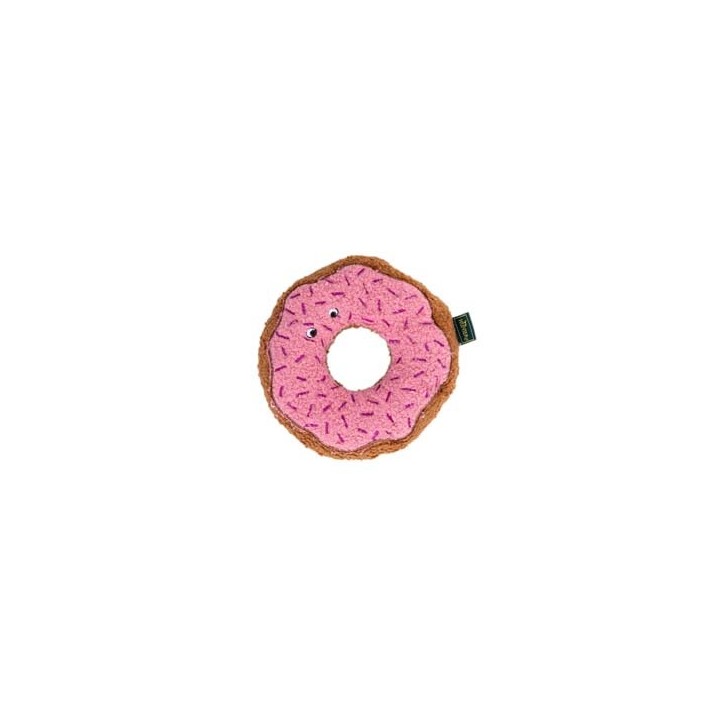 HUNTER Hunde-Spielzeug BELEM Donut braun-rosa, Länge: ca. 16 cm