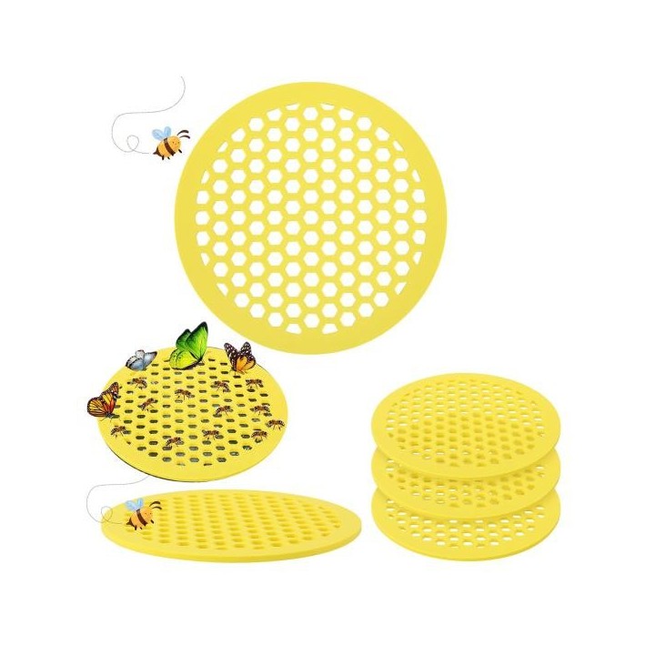 1/2/3/4 Stück schwimmende Bienentränke, EVA, schwimmende Bienentränkestation für Gartendekoration im Freien, Schmetterlings-B