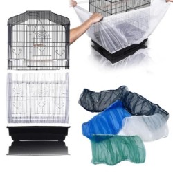Vogelkäfig-Abdeckung, Nylon-Netz, Vogel-Papageien-Abdeckung, staubdicht, atmungsaktives Stoffnetz, Schutzhaube, leicht zu rei
