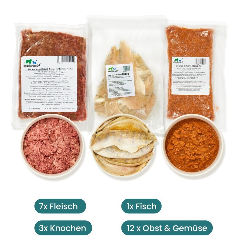 haustierkost.de Frostfutter Paket Hund Purinarm 9 kg