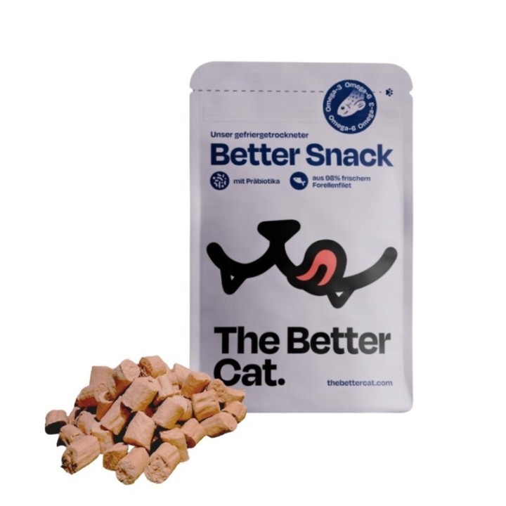 The Better Cat Gefriergetrockneter Snack - Forelle 50g