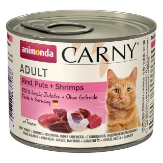 animonda Carny Adult 6 x 200 g - Rind, Pute & Shrimps