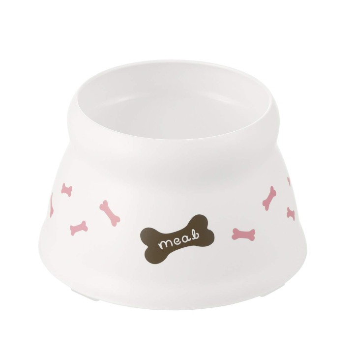 Richel Hundenapf mit auslaufsicheren Beinen der Größe S, weiß, weiß