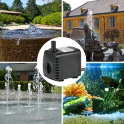 Tauchwasserpumpe für Aquarienbrunnen, Teichgärten und Hydrokultursysteme mit 2 Düsen EU Plug