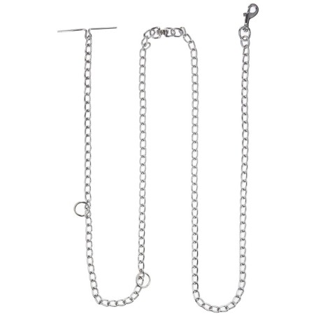 Petio Collar B Lange Mantel-Hundekette, drehbarer Ring für Hunde, 4,0 mm silber